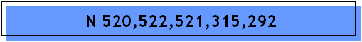 N 520,522,521,315,292