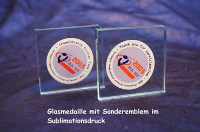Glasmedaille