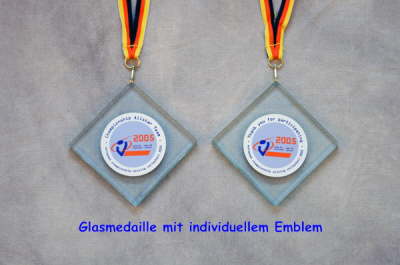 Glasmedaille